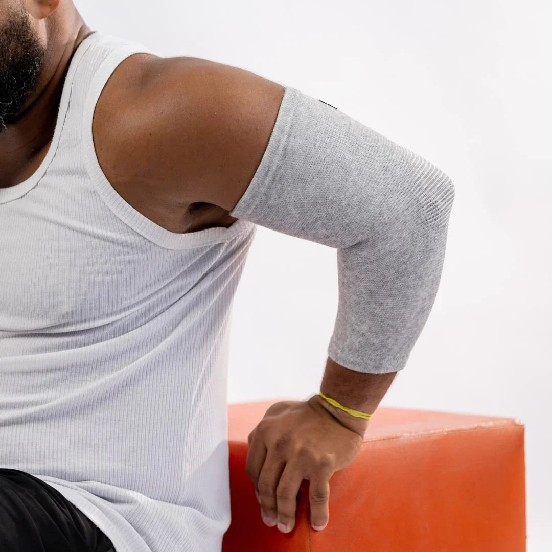 OneCompress™ Premium Bamboo Elbow Sleeve detail shot