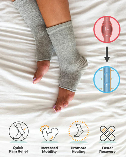 OneCompress™ Foot Sleeves in Black – Natural Pain Relief